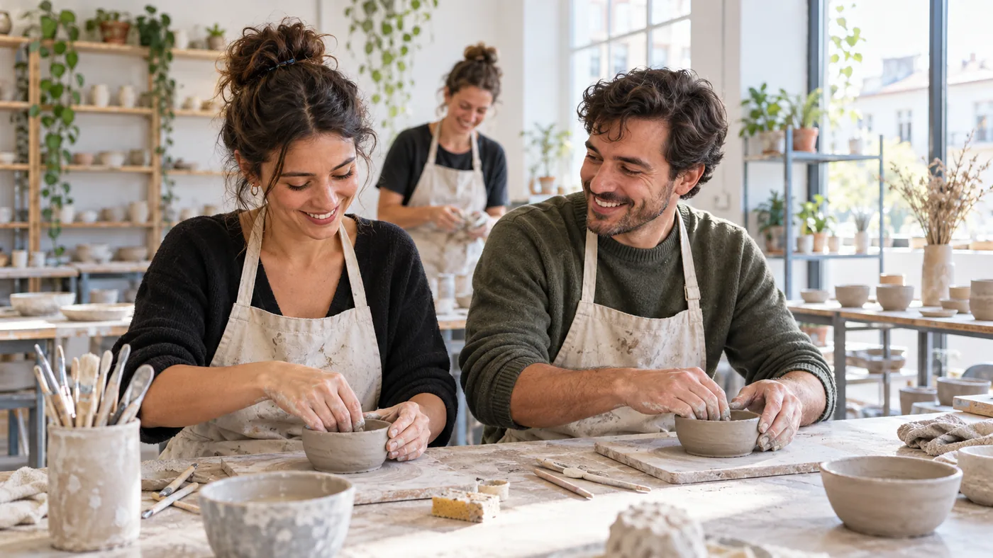 A Pottery Workshop First Date: Make Something Without Performing