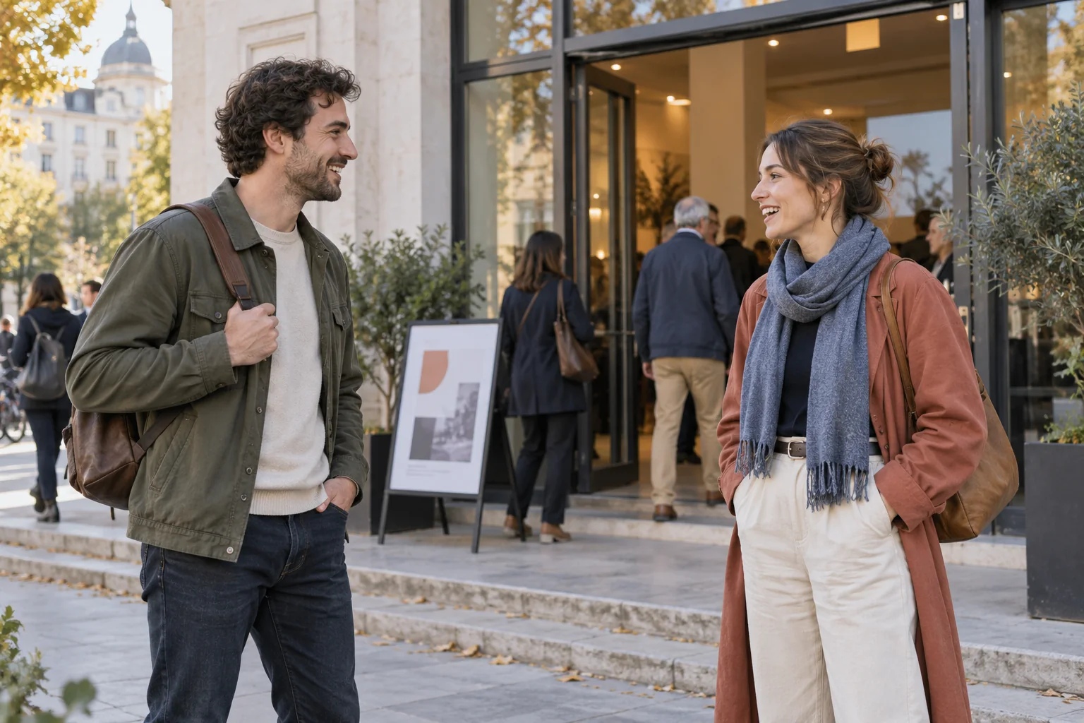 A Public-Talk First Date: Let the Event Give You Something Real to Share